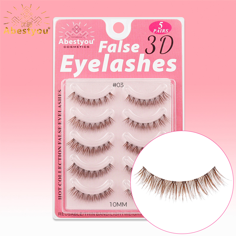 Eyelash Extension Japan - Abestyou 5 paires de cils courts