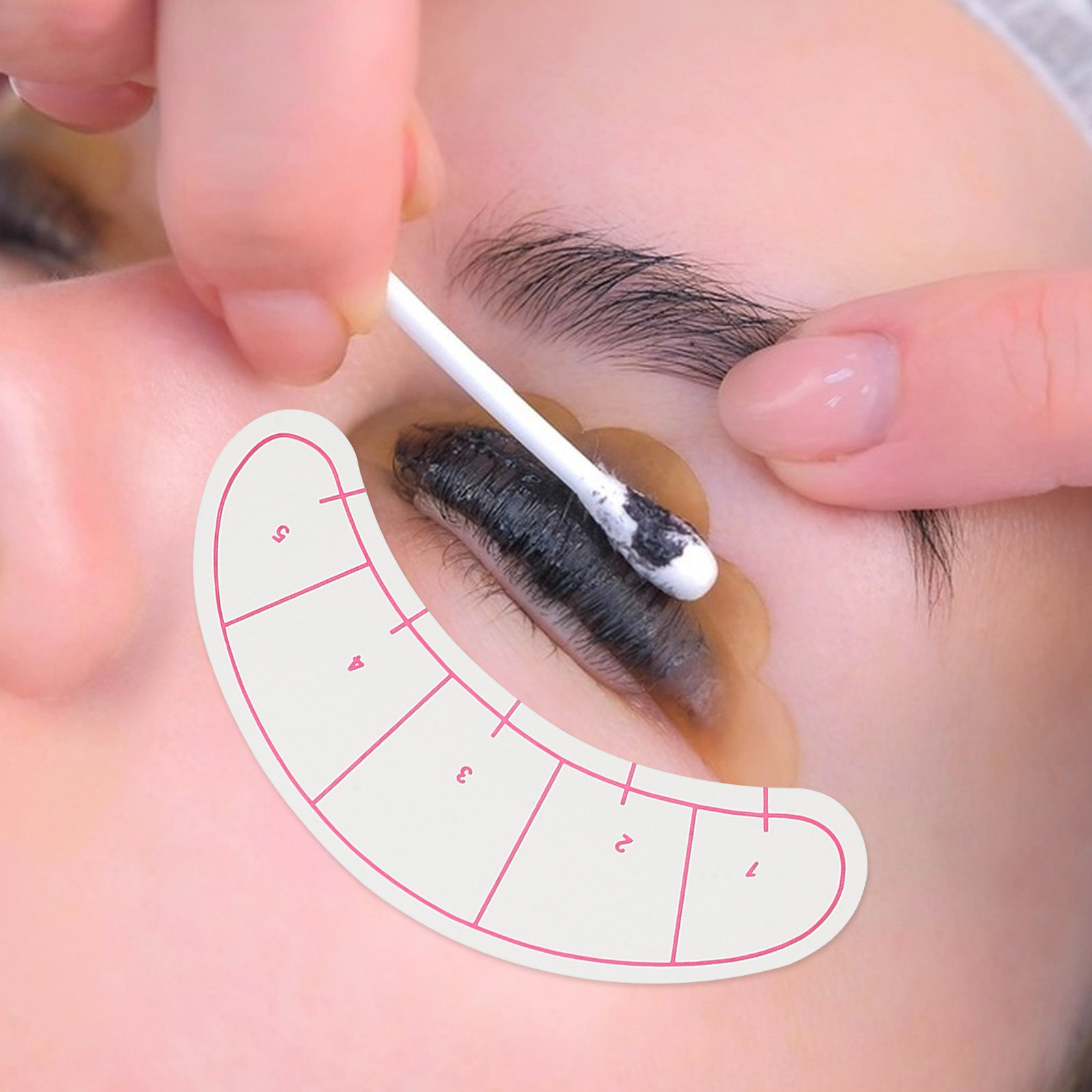Lash Mapping Sticker - 10 feuilles de patchs en papier