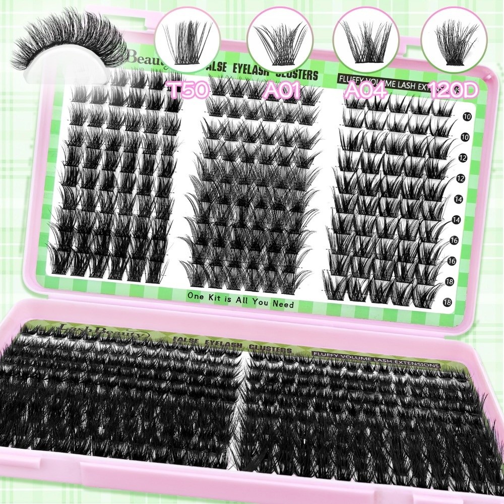 Eyelash Extension Wispy Look - Kit d'extension de cils DIY :