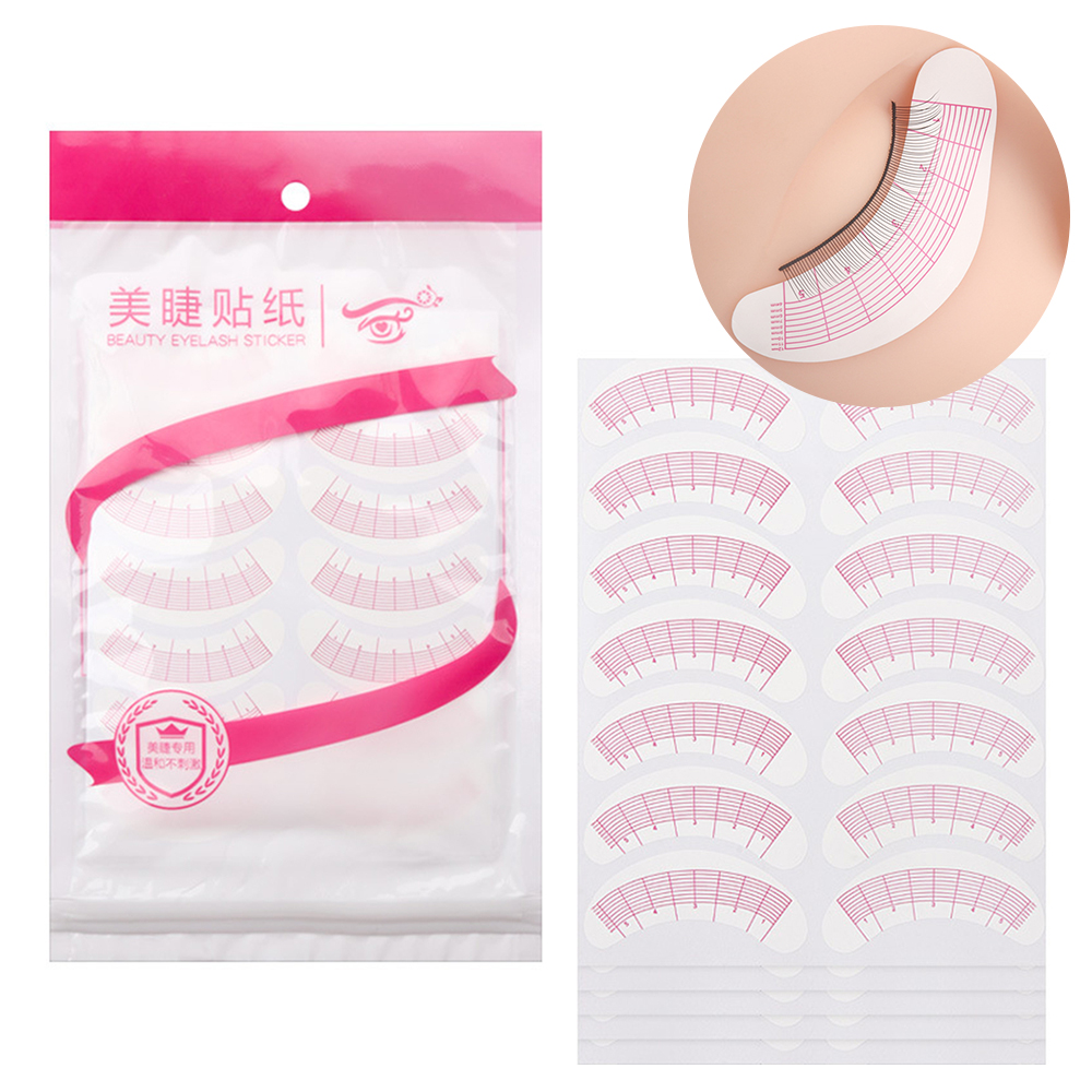 Lash Mapping Sticker - 70 paires d'autocollants de cartographie de
