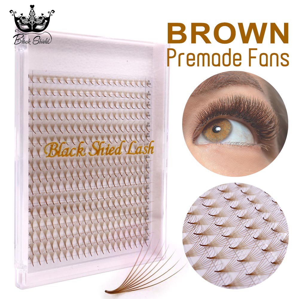 Eyelash Extension Remover At Home - 320 éventails préfabriqués colorés à base