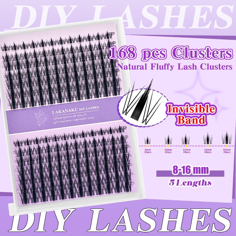 Eyelash Extension Vendor - Cils naturels en grappe, individuels, volumineux,