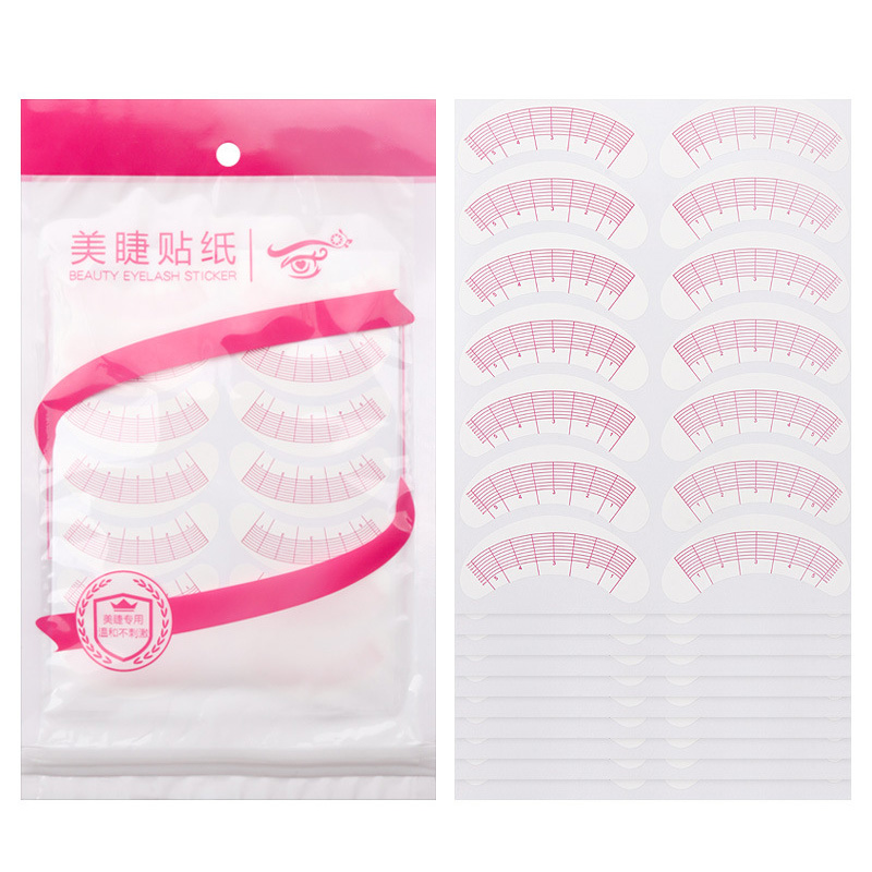 Lash Mapping Sticker - 70 paires d'autocollants de cartographie de