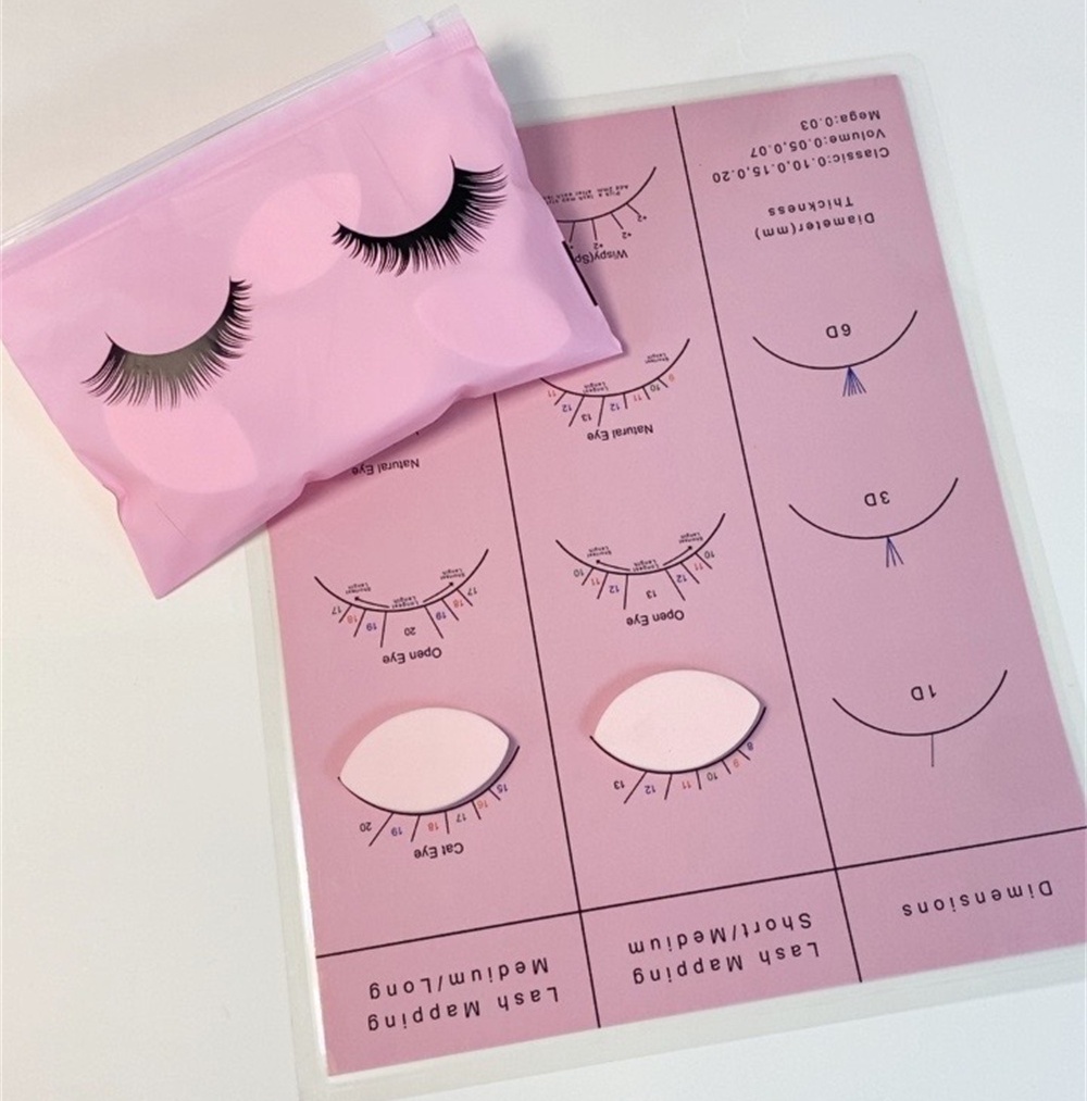 Lash Mapping Sticker - Tableau de carte de cils pour