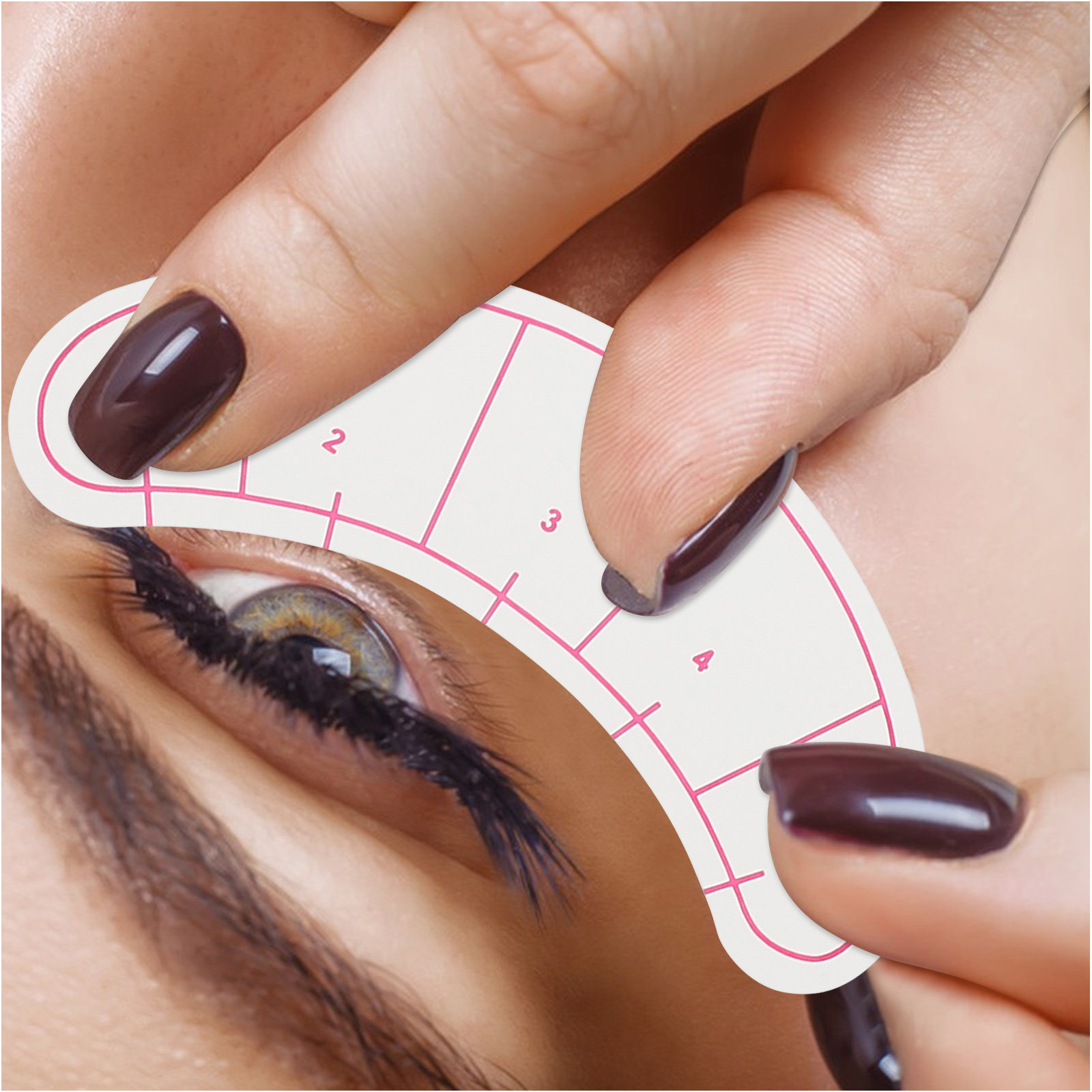 Lash Mapping Sticker - 10 feuilles de papier isolant pour
