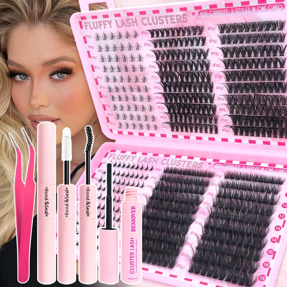 Eyelash Extension Wispy Look - Kit d'extension de cils DIY, cils