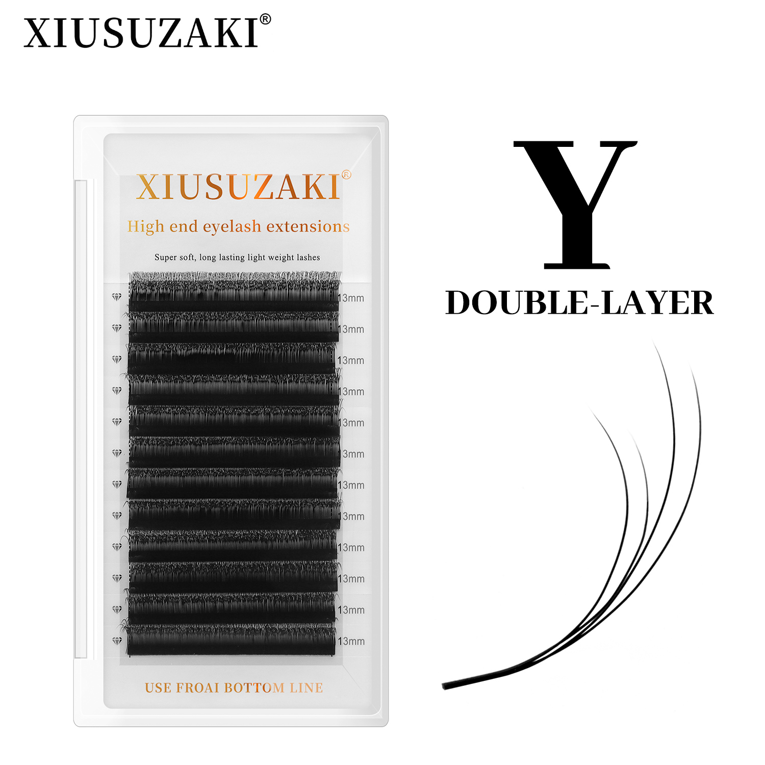 Eyelash Extension Double Volume - Extensions de cils XIUSUZAKI Double Layer