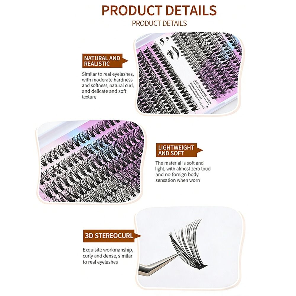 Kit d'extension de cils DIY :  - Eyelash Extension Wispy Look avis et prix