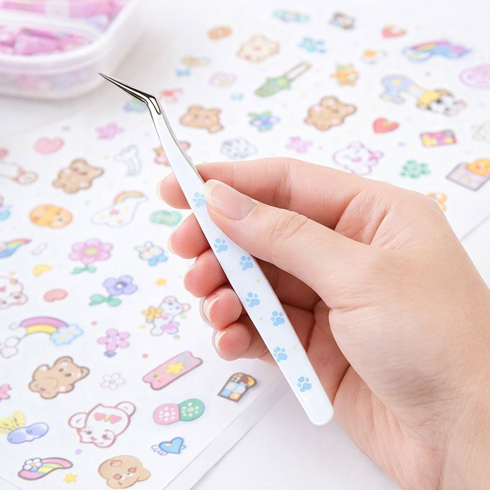 Pince à épiler incurvée en aci - Lash Mapping Sticker avis et prix