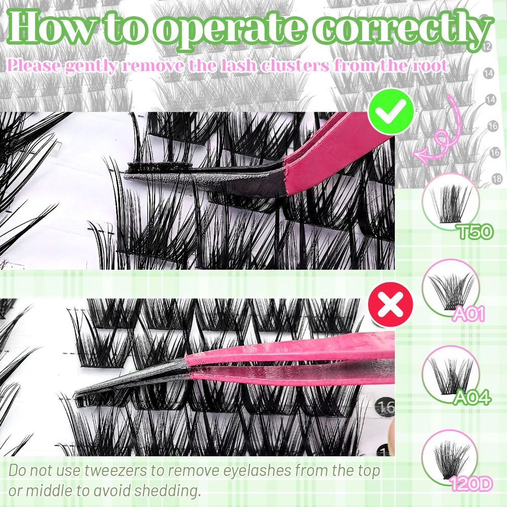 Faux cils naturels, design en  - Eyelash Extension Wispy Look avis et prix