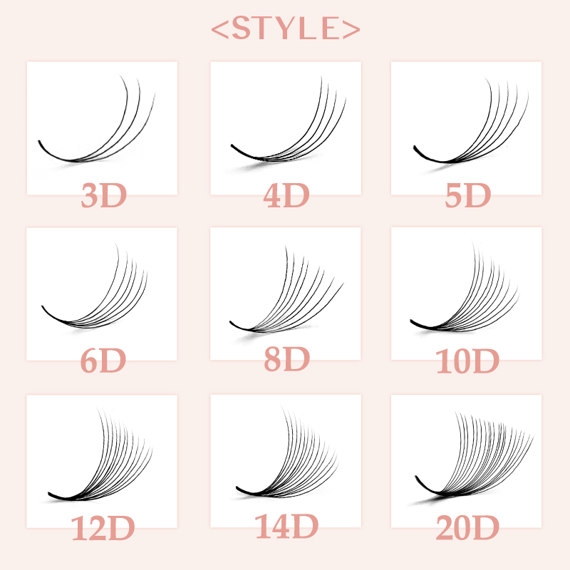 Fans de cils Volume préfabriqu - Eyelash Extension Double Volume avis et prix