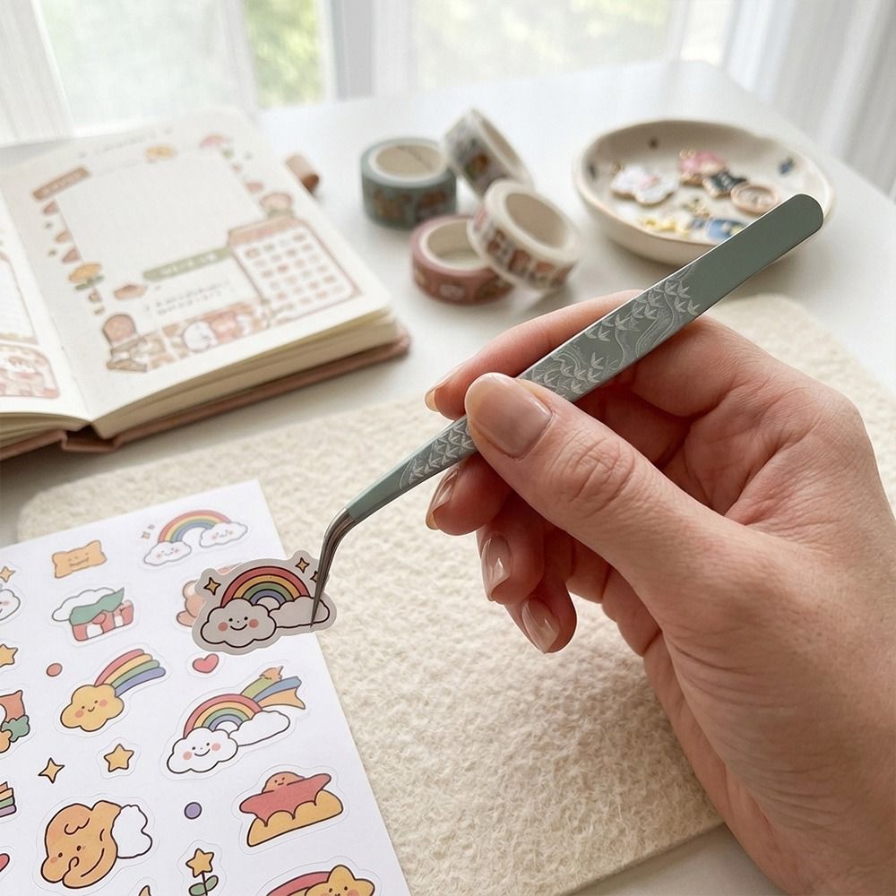 Pince à épiler incurvée en aci - Lash Mapping Sticker avis et prix