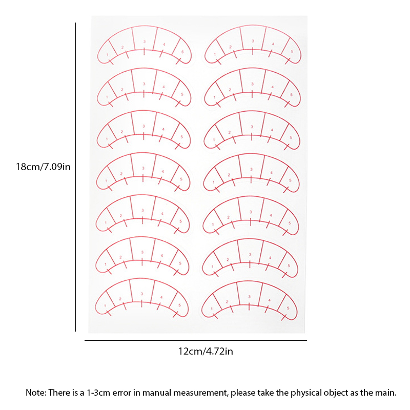 70/140 paires d'autocollants d - Lash Mapping Sticker avis et prix
