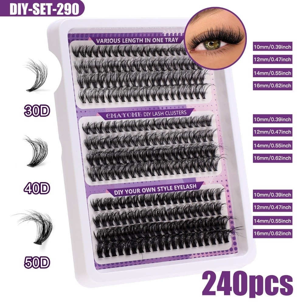 Kit d'extension de cils DIY, c - Eyelash Extension Wispy Look avis et prix
