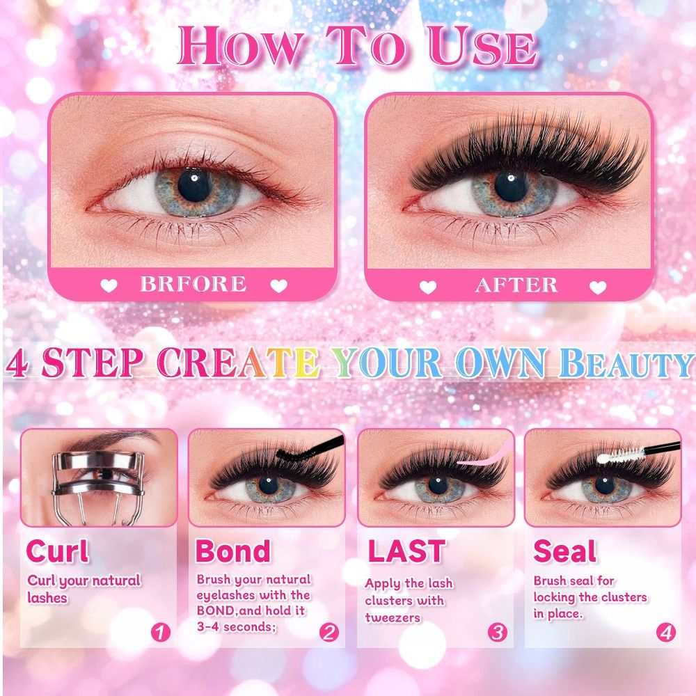 Kit d'extension de cils DIY, c - Eyelash Extension Wispy Look avis et prix