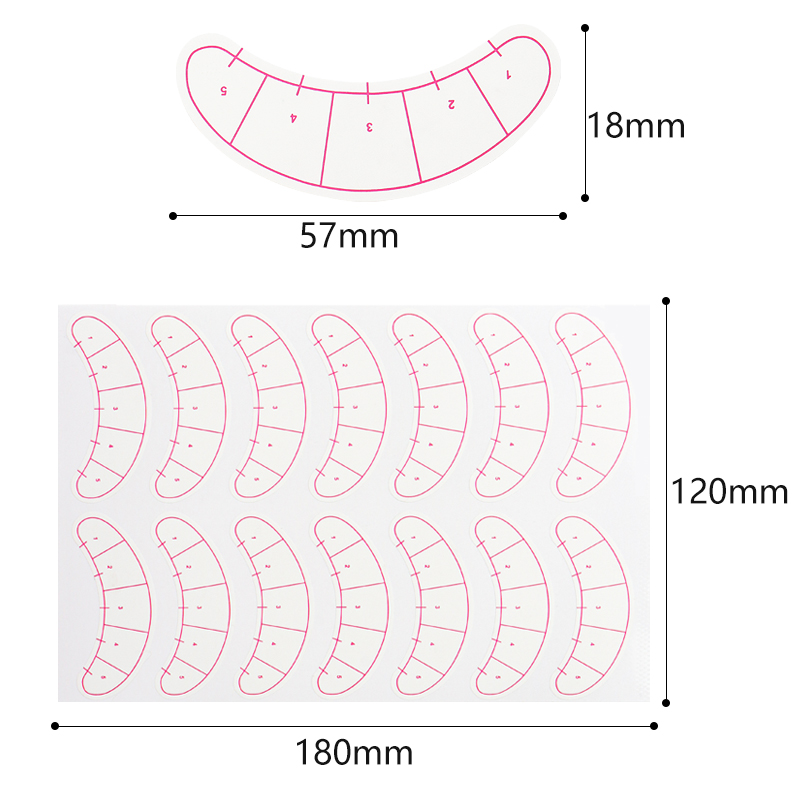 70 paires d'autocollants de ca - Lash Mapping Sticker avis et prix