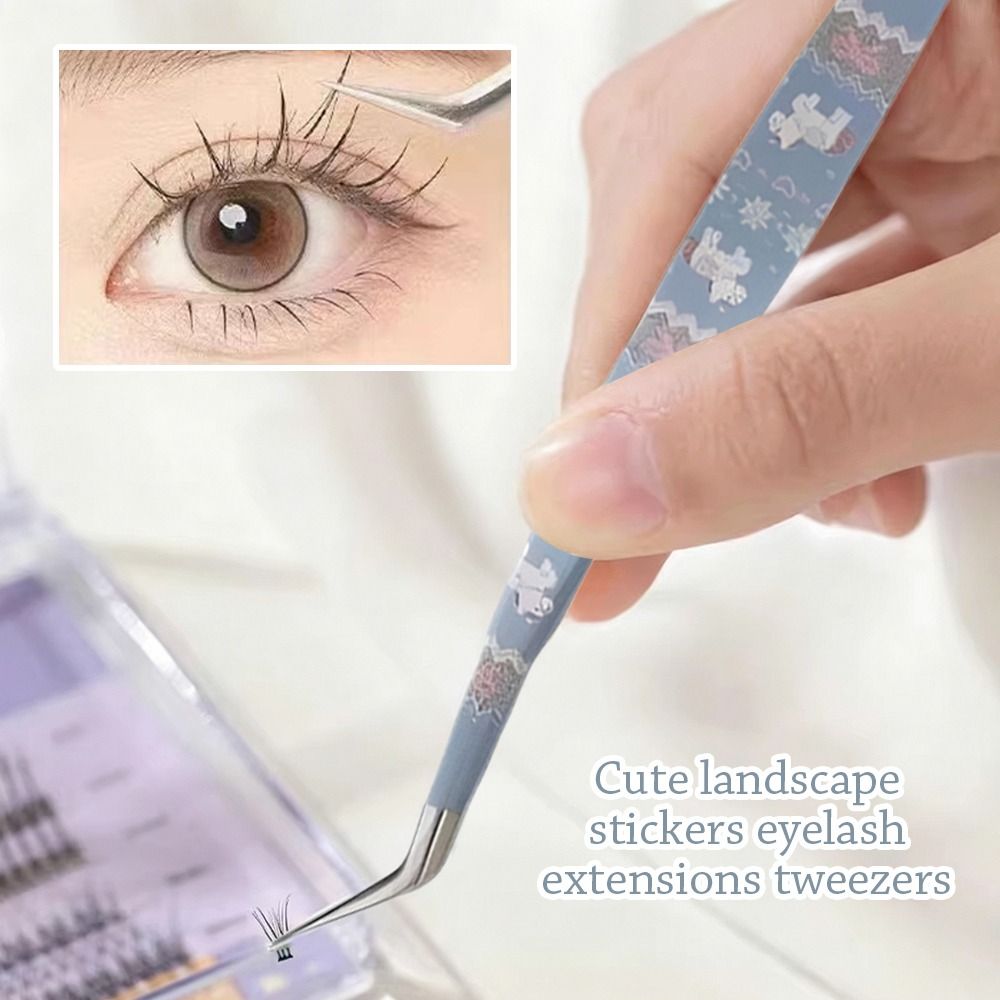 Pince à épiler incurvée en aci - Lash Mapping Sticker avis et prix