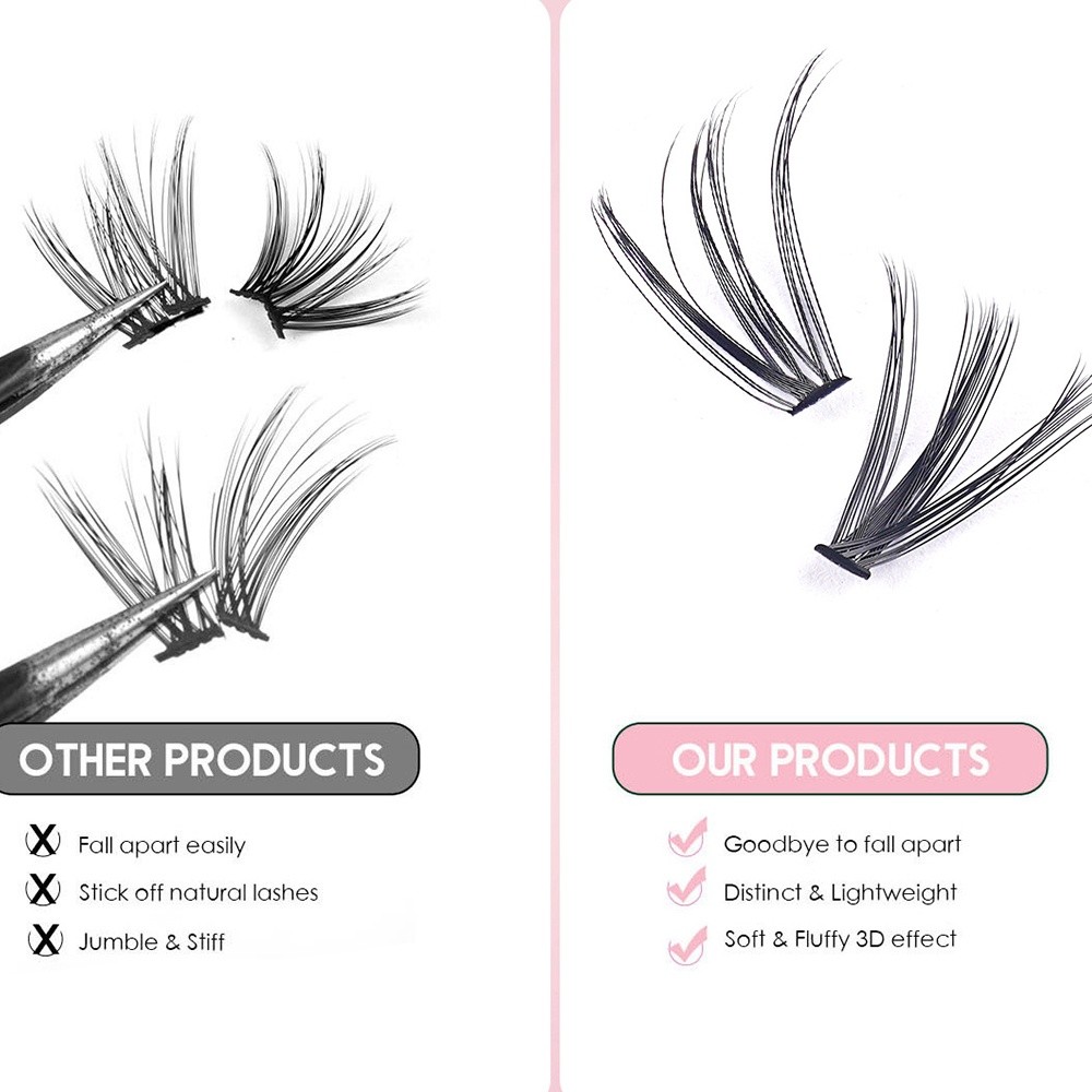 Faux cils de 8 à 16 mm, aspect - Eyelash Extension Wispy Look avis et prix