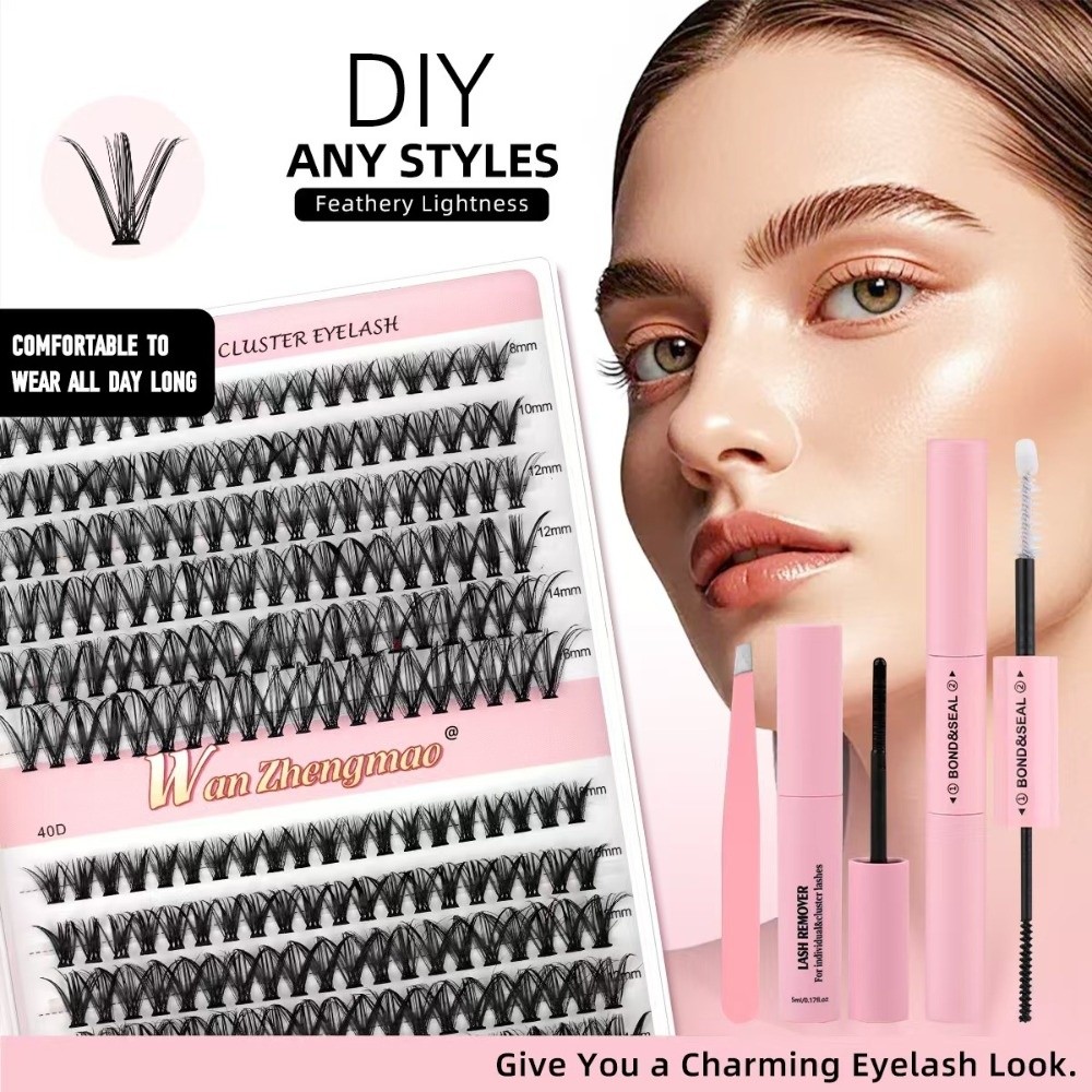 Kit d'extension de cils DIY 8- - Eyelash Extension Wispy Look avis et prix